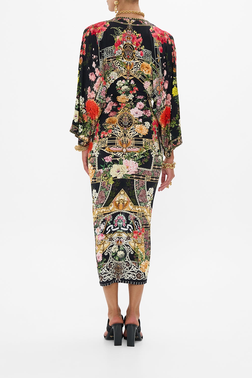 LONG SPLIT FRONT TWIST DRESS - 3