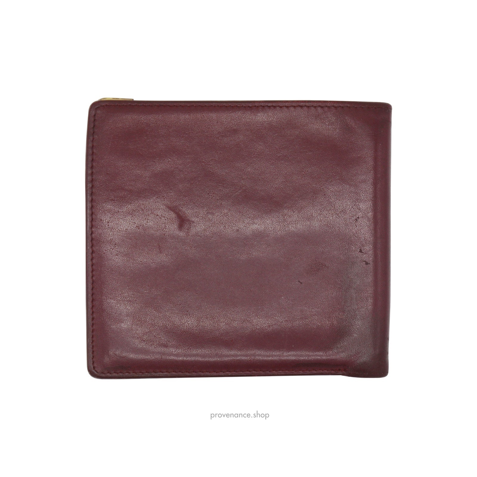 Cartier Bifold Wallet - Burgundy Calfskin Leather - 2