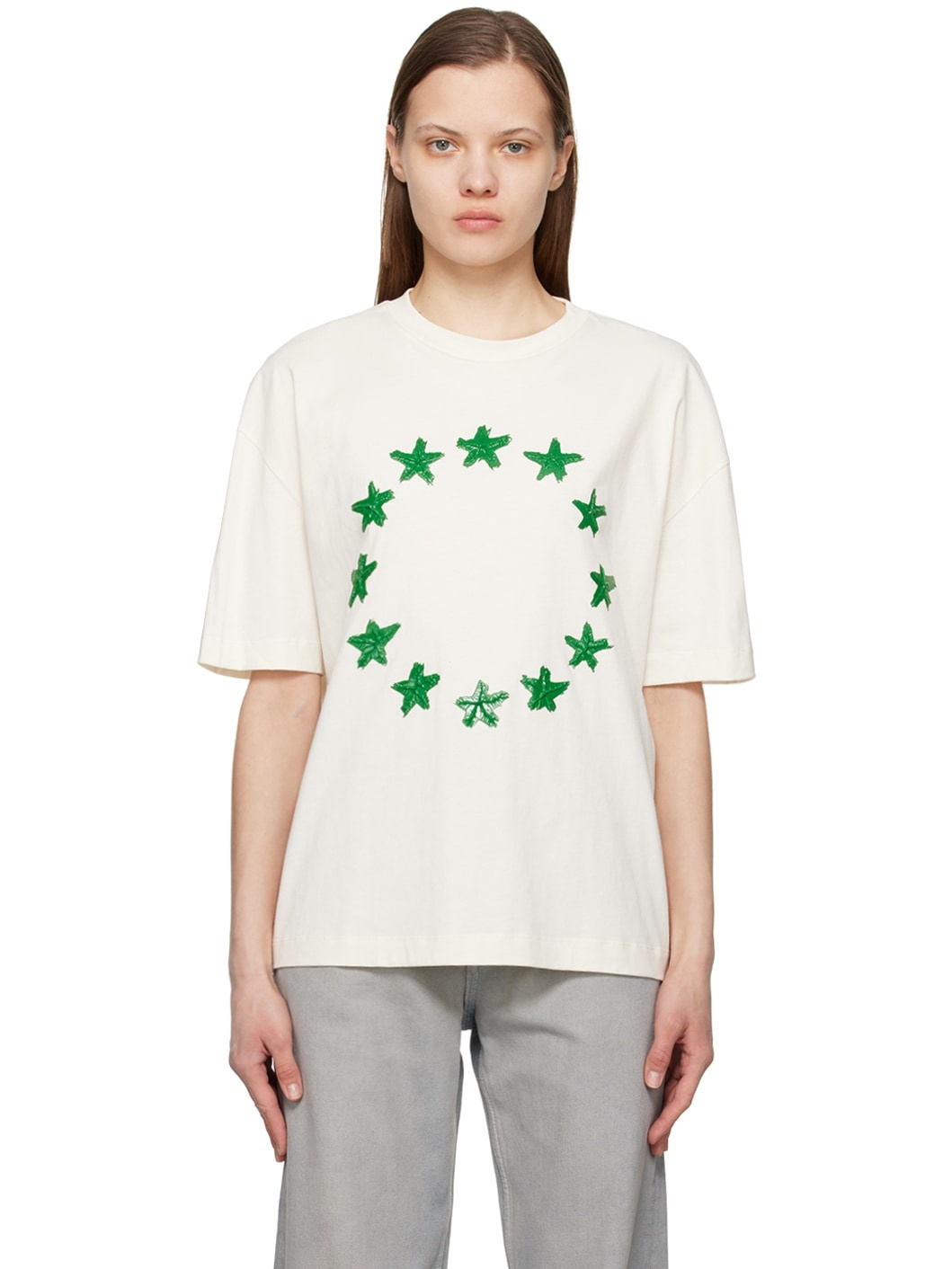 Off-White Spirit Painted Stars T-Shirt - 1