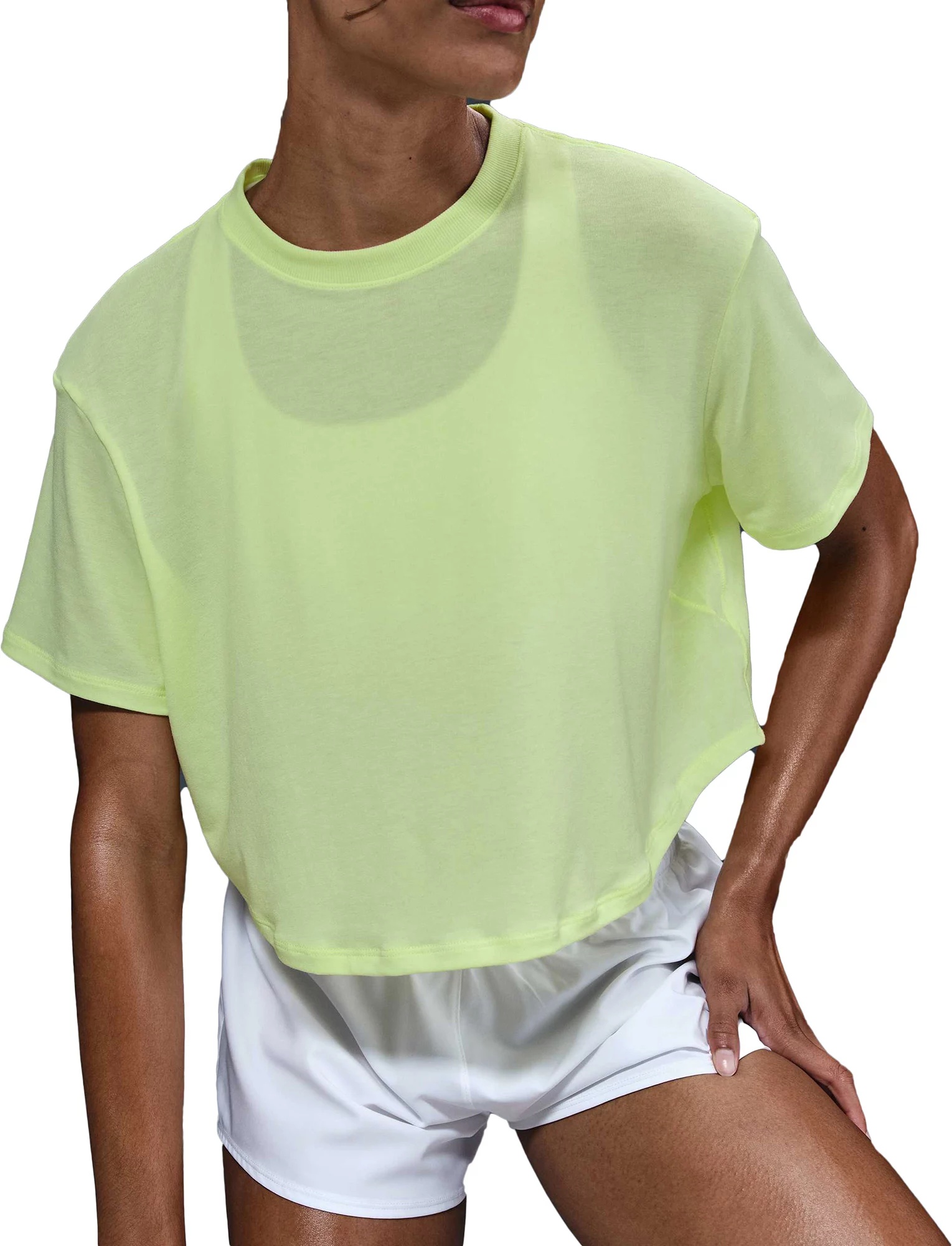 Nike Women's One Relaxed Dri-FIT Cropped Short-Sleeve T-Shirt - 1