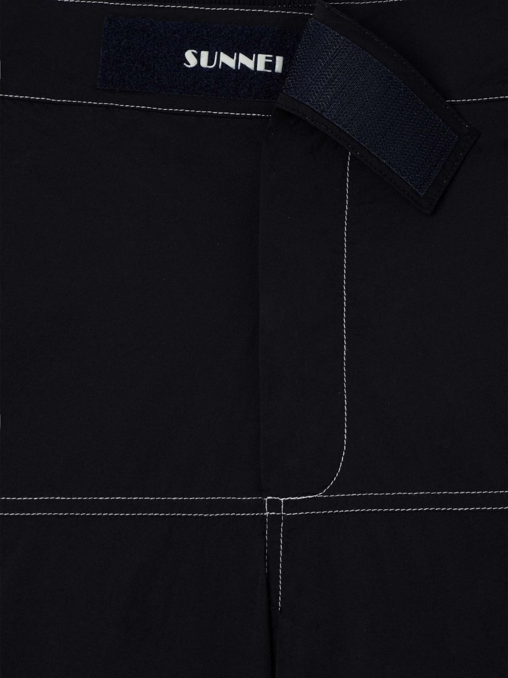 panelled hook-and-loop shorts - 2