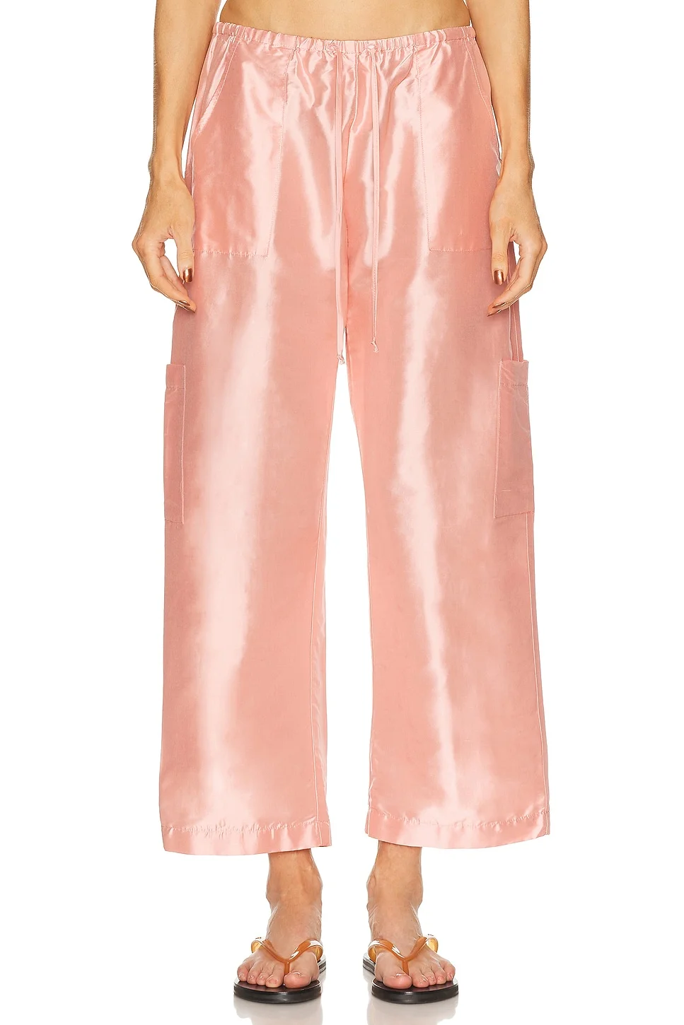 The Taffeta Drawstring Cargo Pant - 1