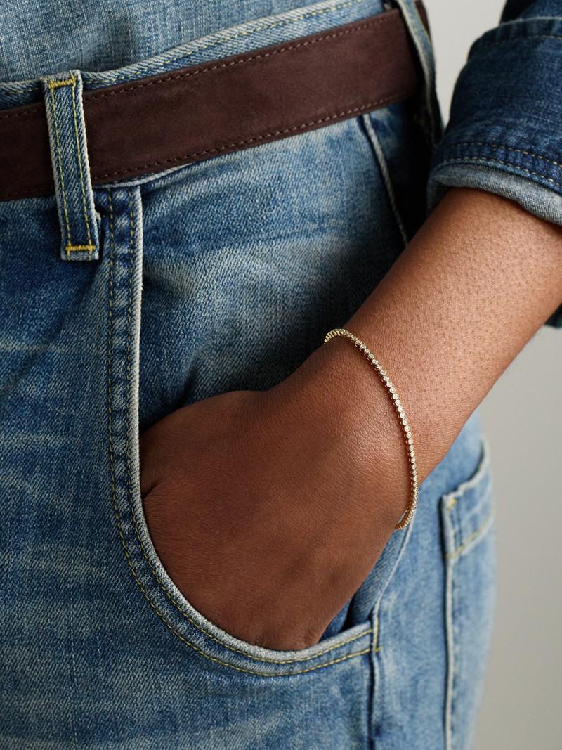 SYDNEY EVAN Eternity 14-karat Gold Diamond Bracelet outlook