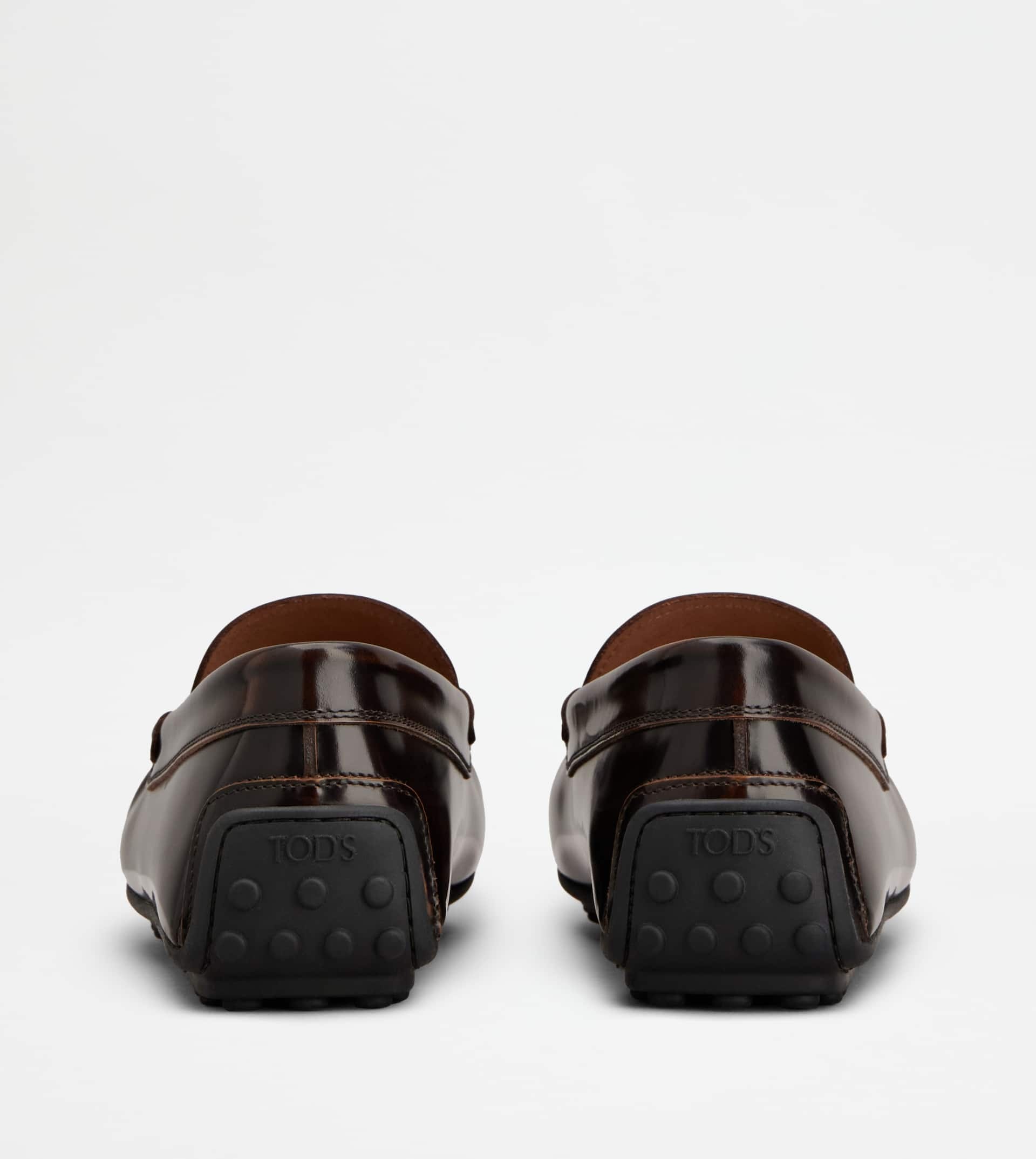 CITY GOMMINO DRIVING SHOES IN LEATHER - BROWN - 3