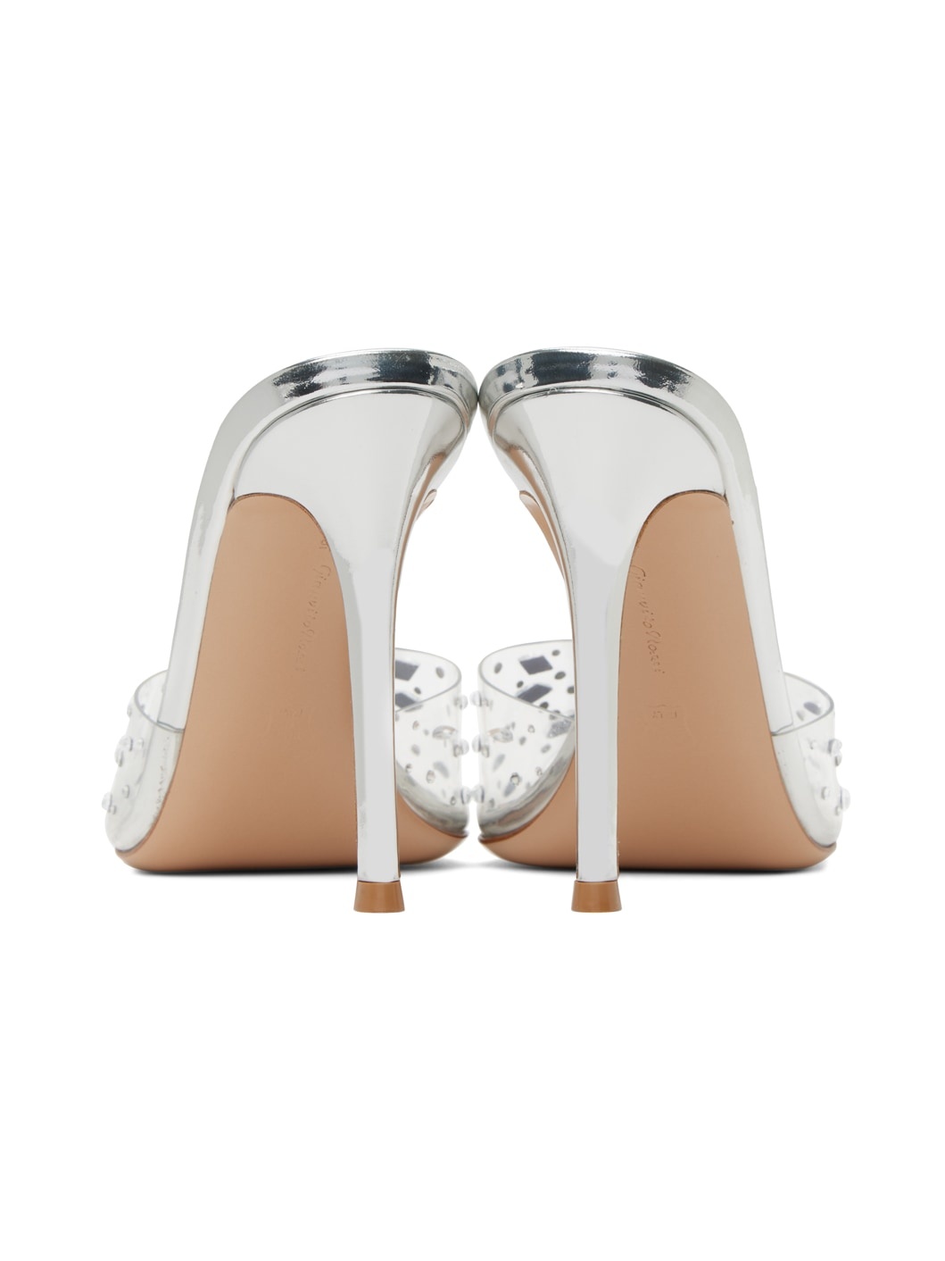 Silver Halley 105 Heeled Mules - 2