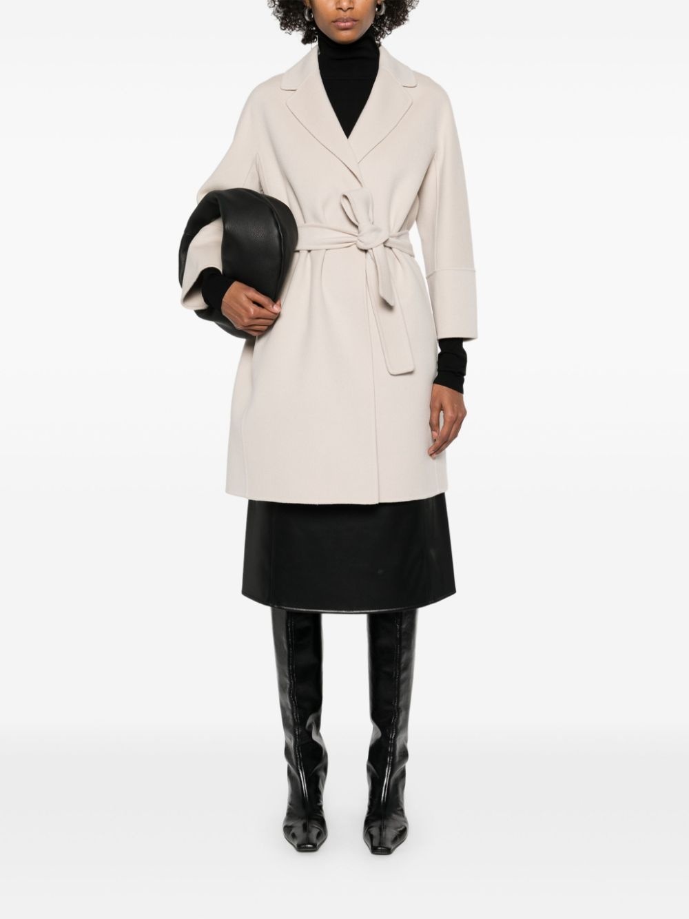 belted coat - 2
