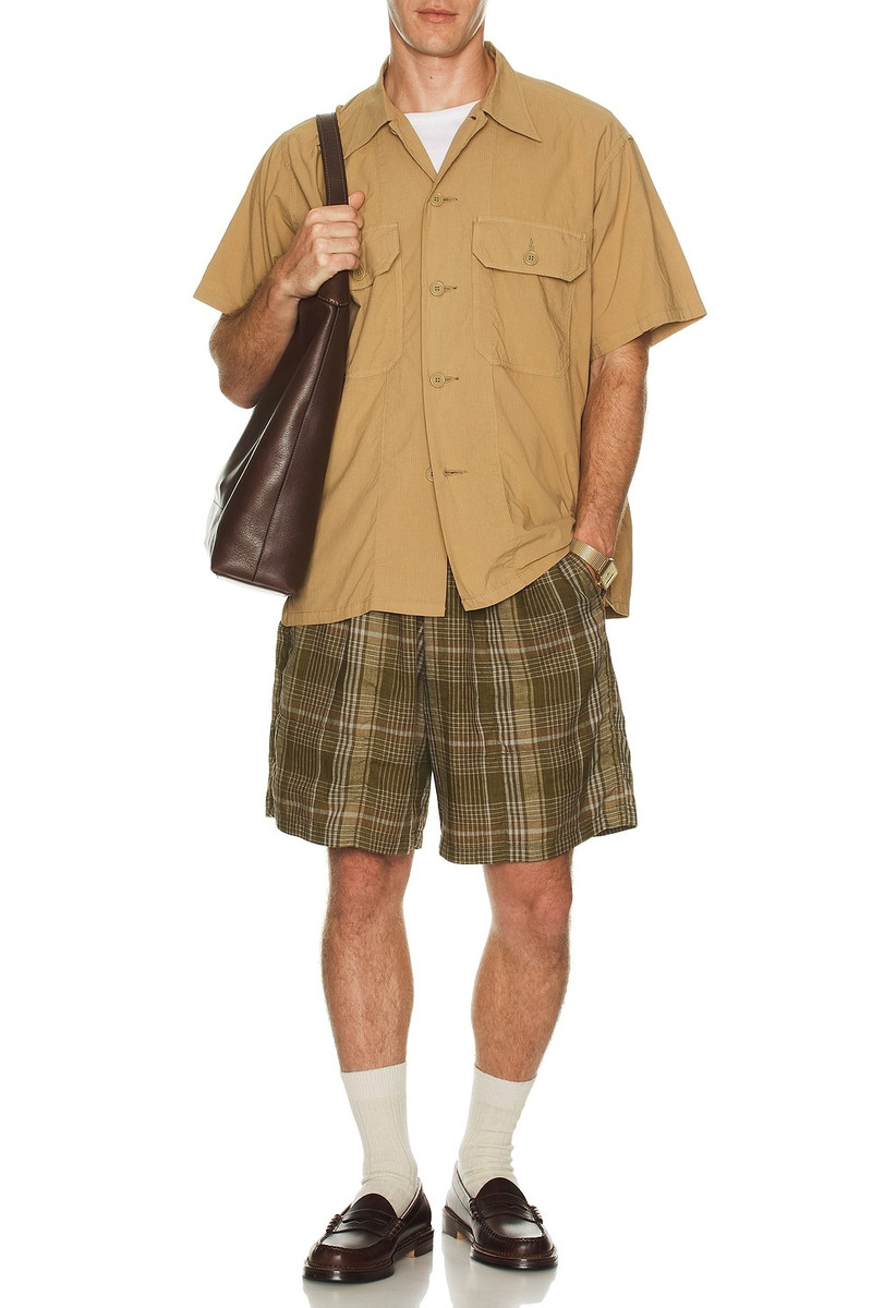 BEAMS PLUS Mil Sht Shirt Textured Ripstop outlook