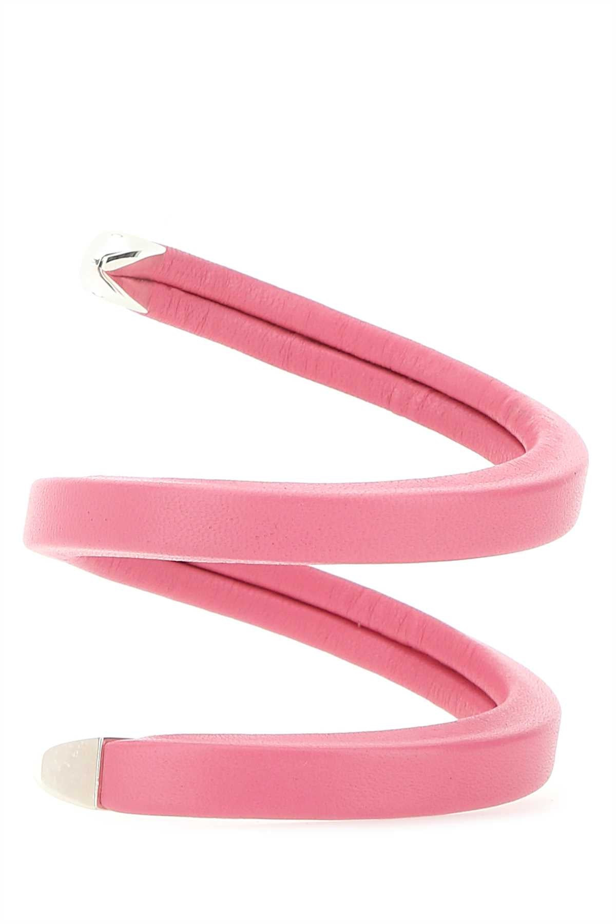 Bottega Veneta Women Pink Nappa Leather Bracelet - 2