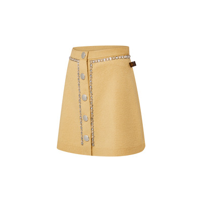 Louis Vuitton Beaded Trim Compact Knit Mini Skirt outlook