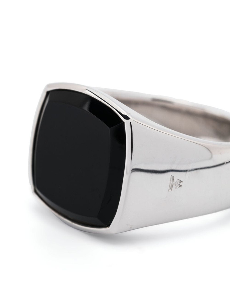 Cushion polished onyx ring 3