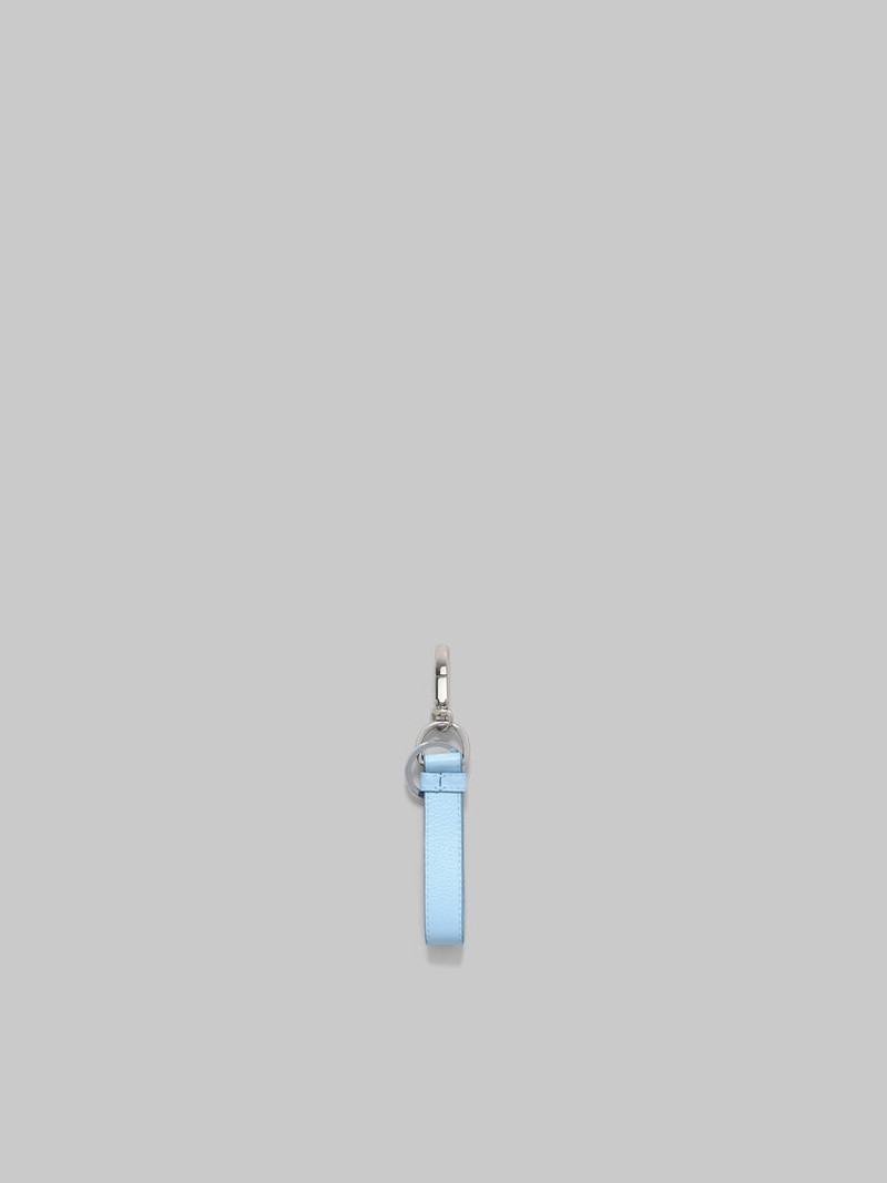 Marni BLUE LEATHER KEYRING WITH MARNI MENDING outlook