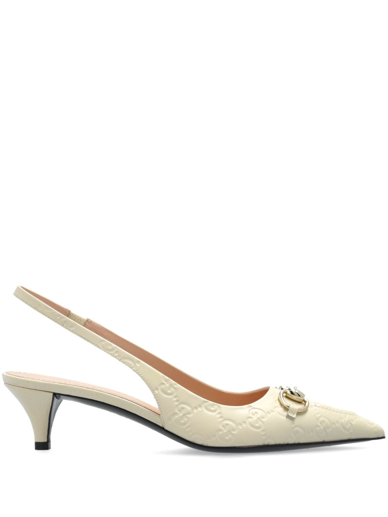 45mm Horsebit slingback pumps 1
