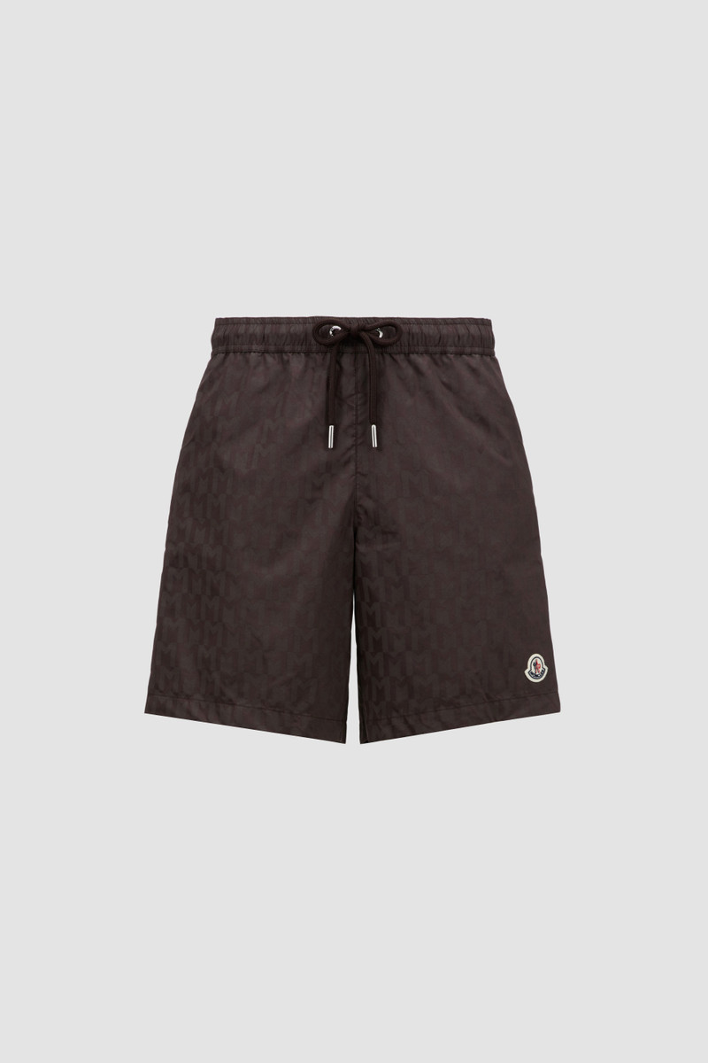Monogram Print Swim Shorts - 1