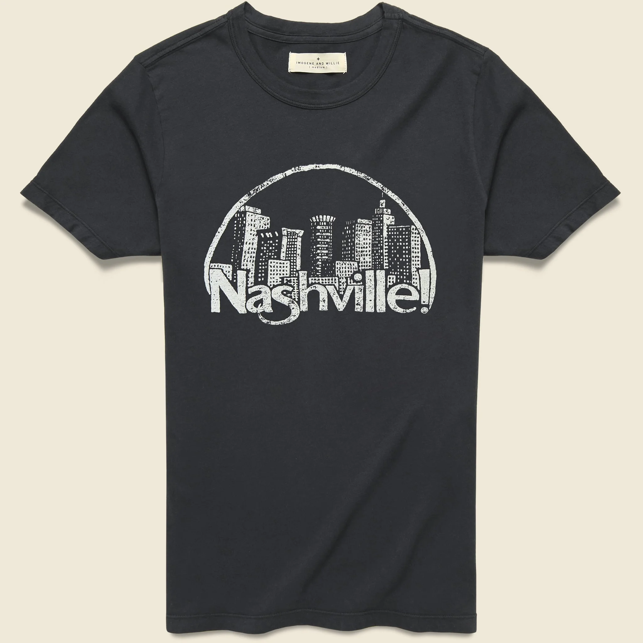 Nashville Skyline Tee - Black - 1