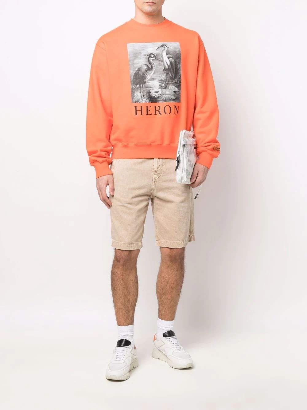 heron-print sweatshirt - 2