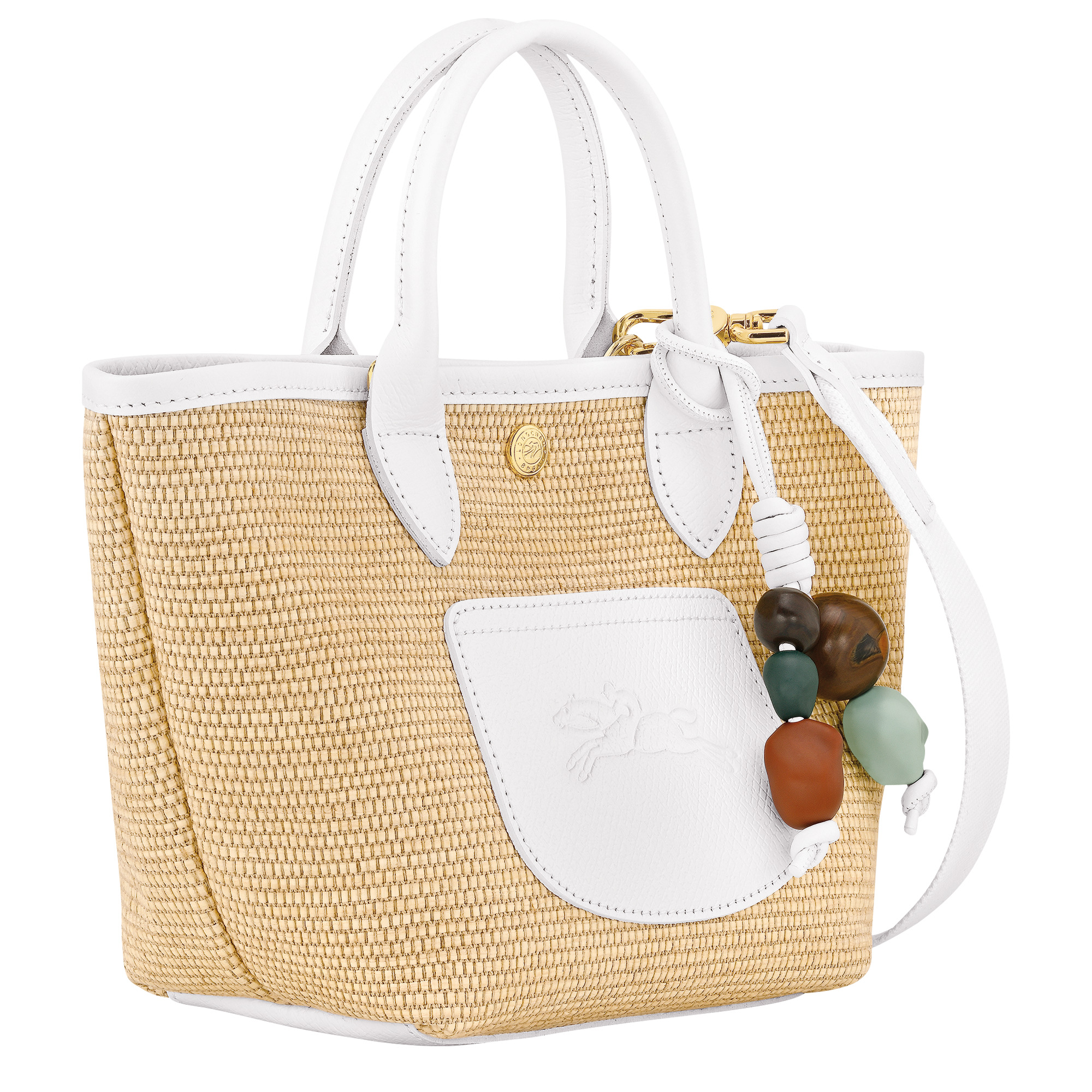 Le Pliage Collection Basket bag White - Canvas - 3