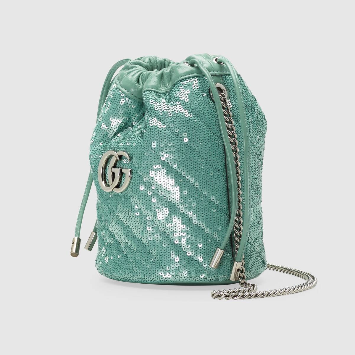 GG Marmont mini sequin bucket bag - 2