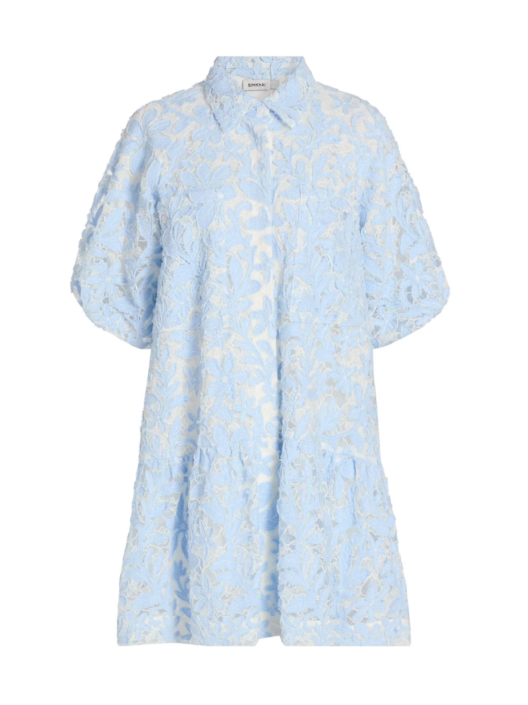 Women's Crissy Cotton Lace Minidress - Celeste Multi - 1