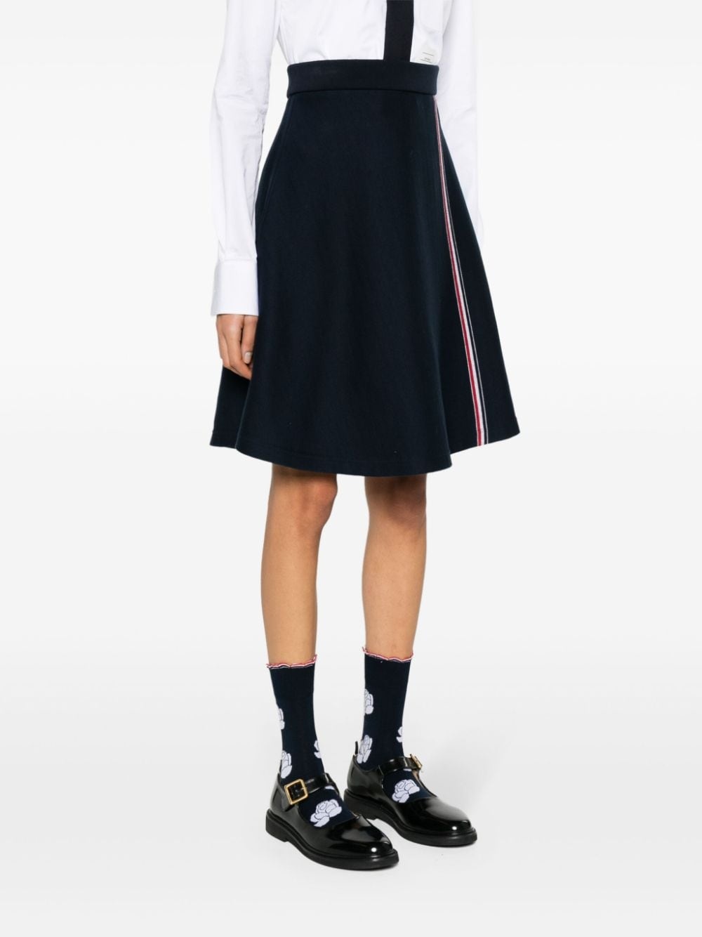flared knitted skirt - 3