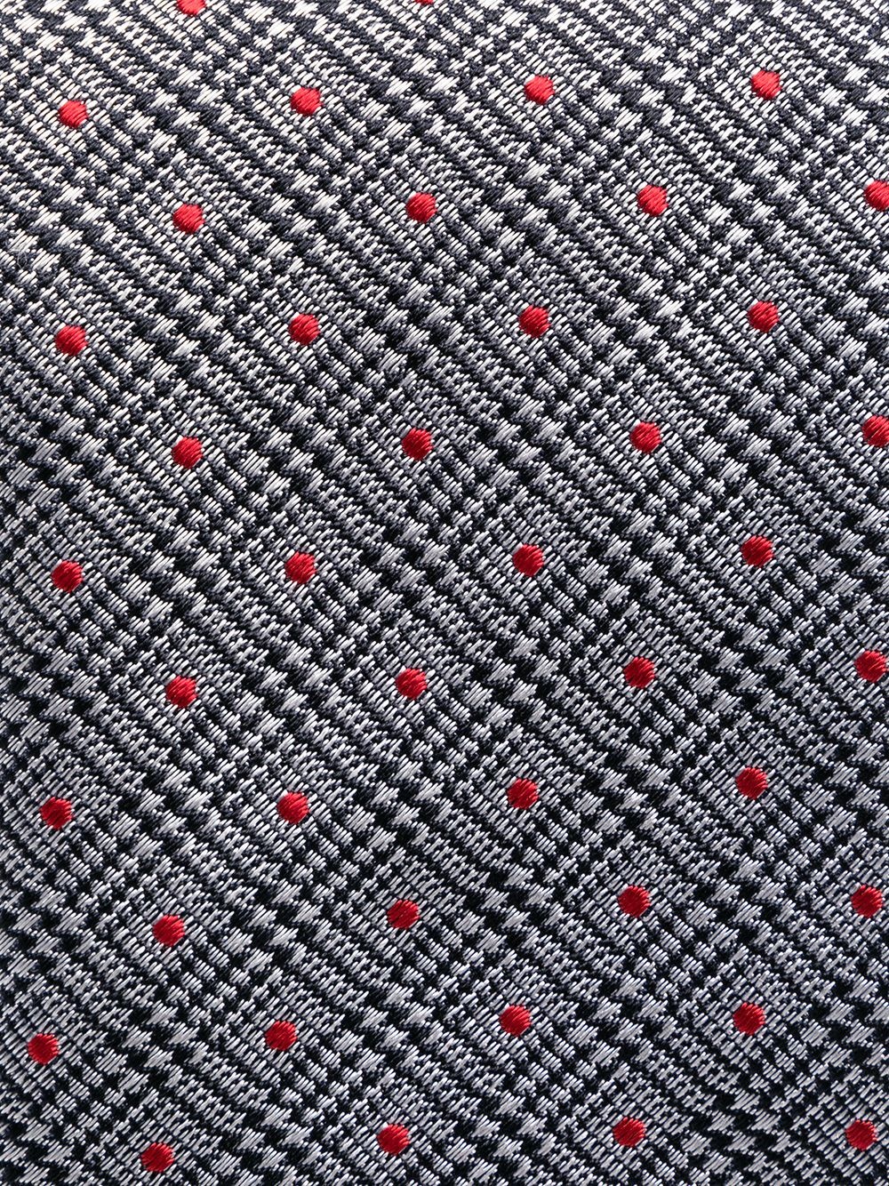 dot-jacquard silk tie - 2