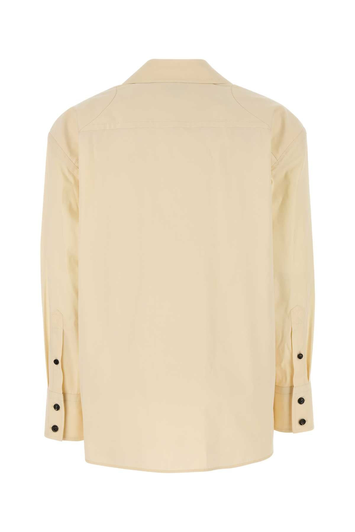 Bottega Veneta Women Cream Cotton Blend Shirt - 2