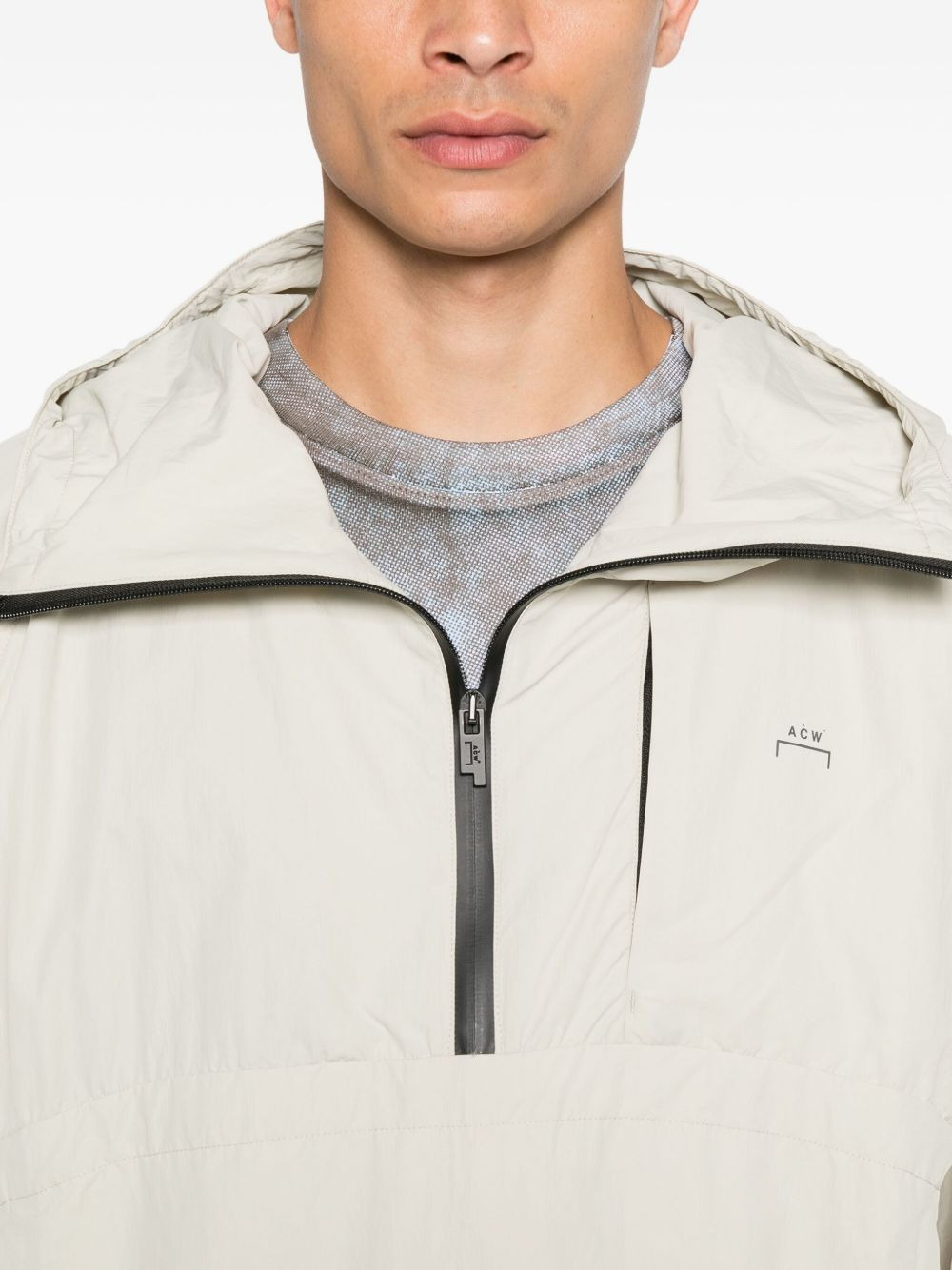 drawstring hooded parka - 5