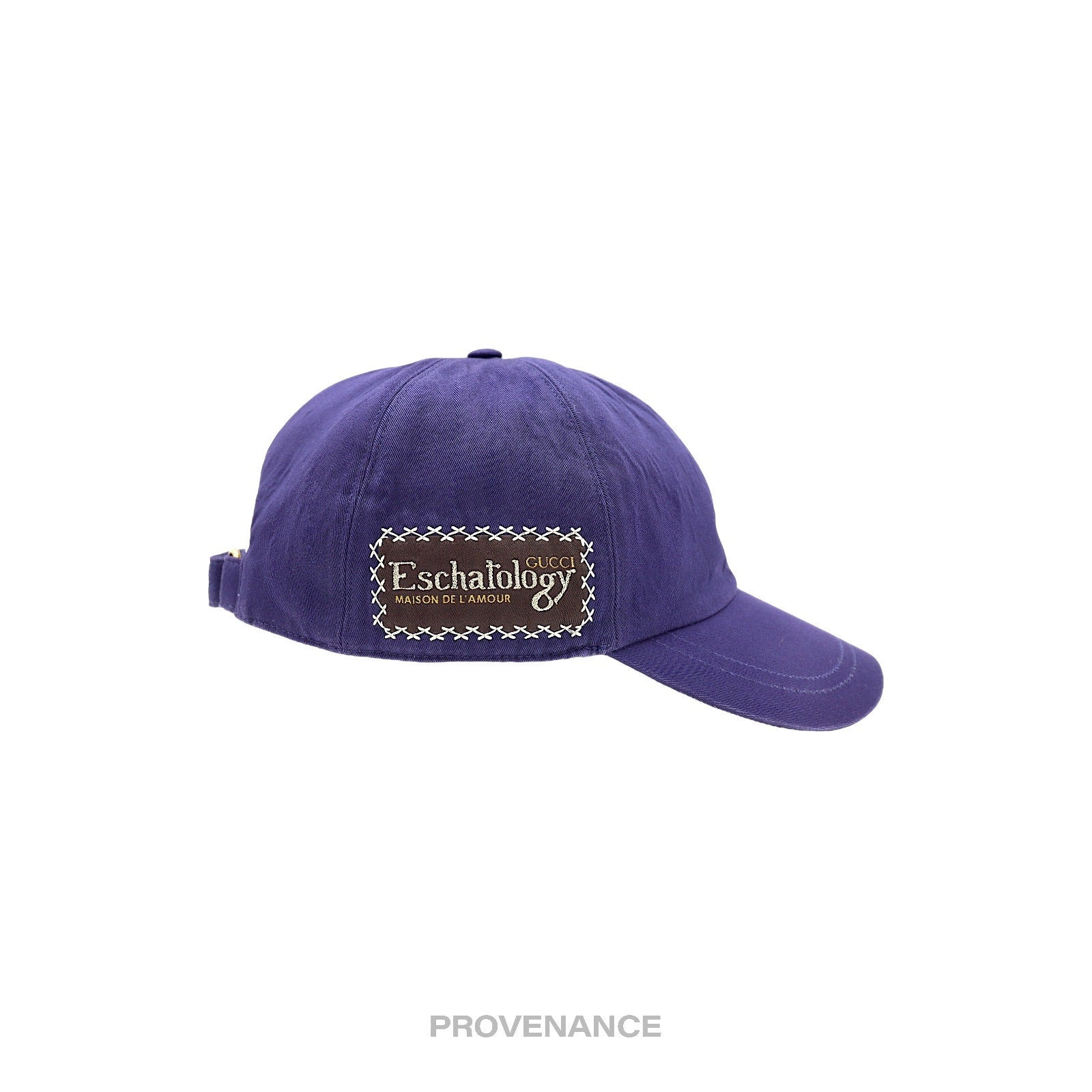 Gucci Eschatology Patch Logo Hat Cap - Blue - 5