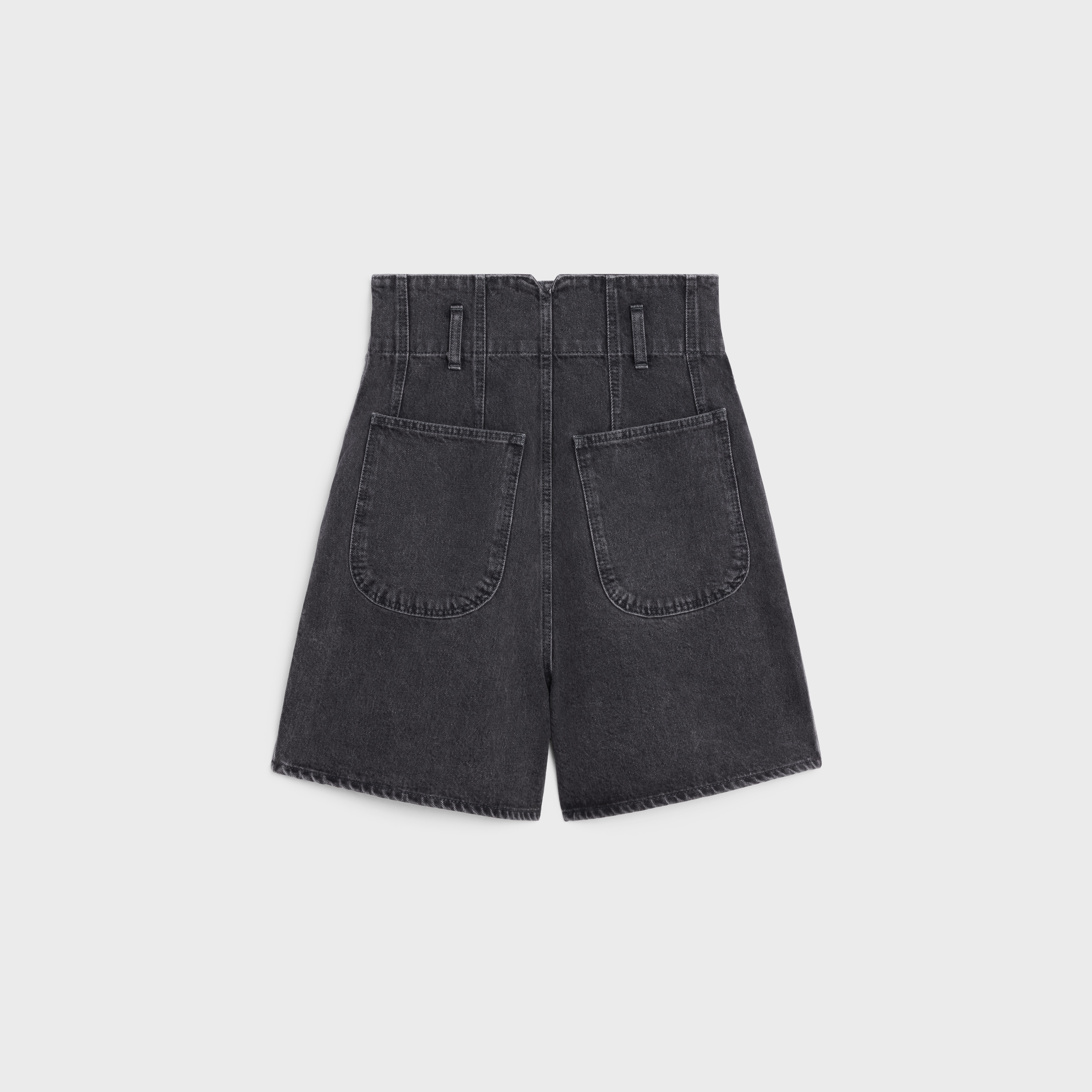 JUMBO SHORTS IN CHARCOAL WASH - 2