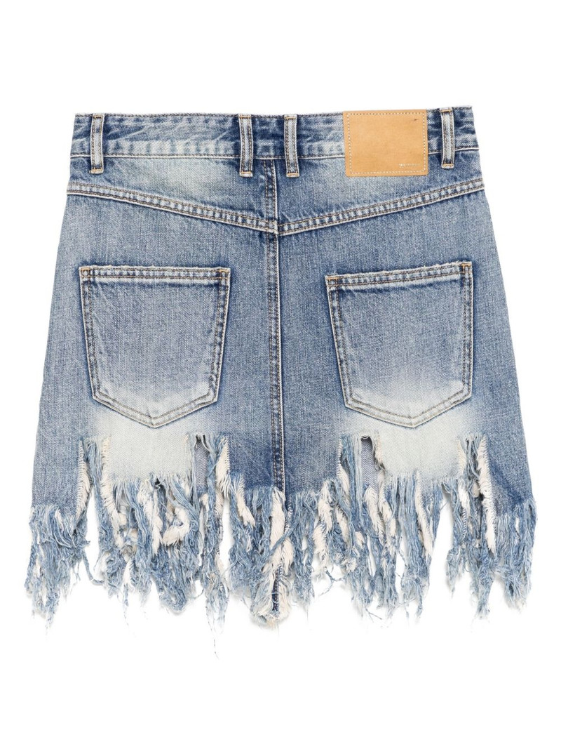 We11done raw-cut hem skirt outlook