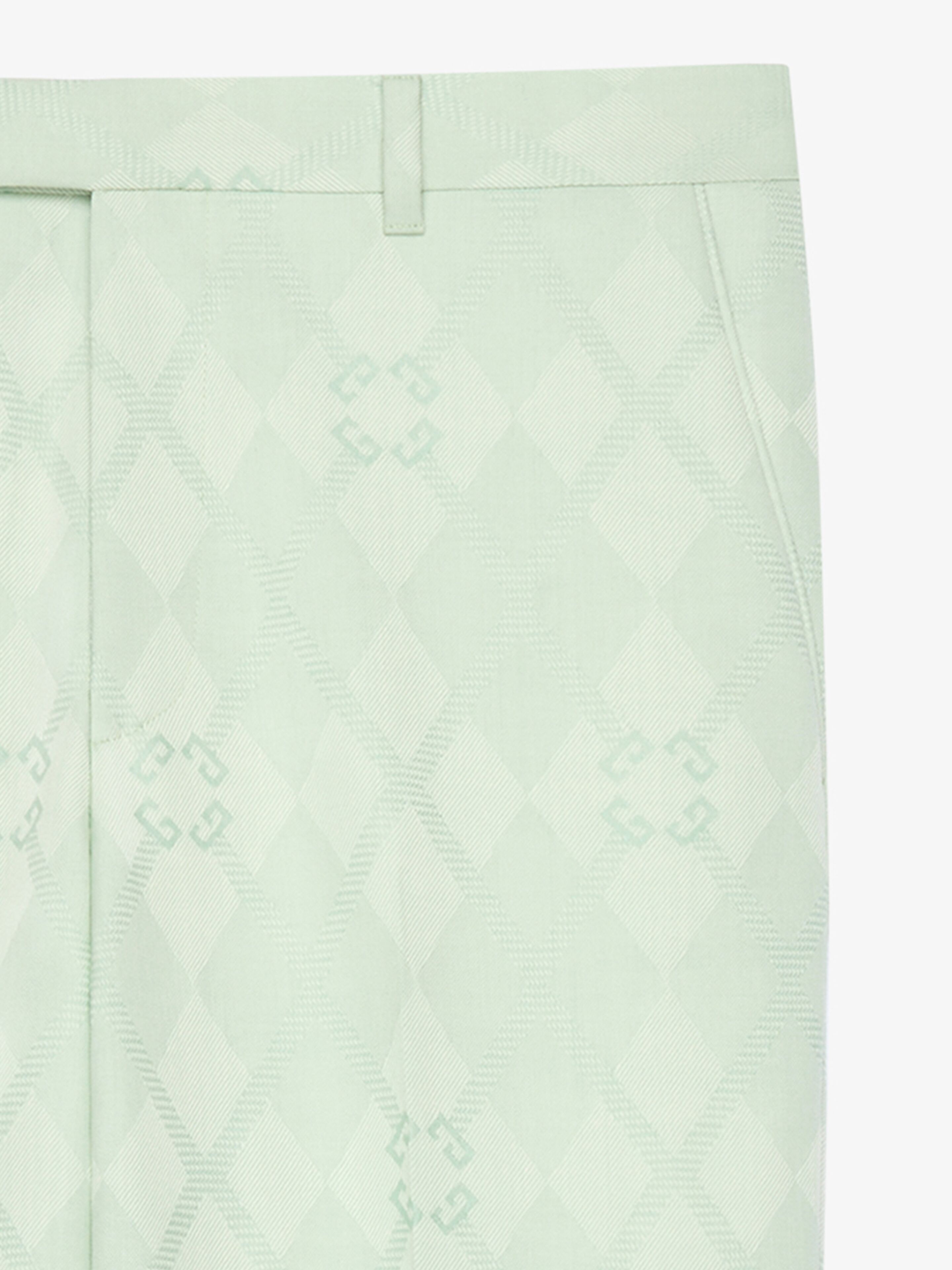 SLIM FIT TAILORED PANTS IN MONOGRAM 72 JACQUARD - 2