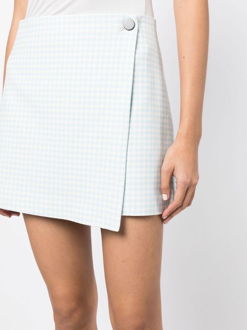 check-print skirt - 5