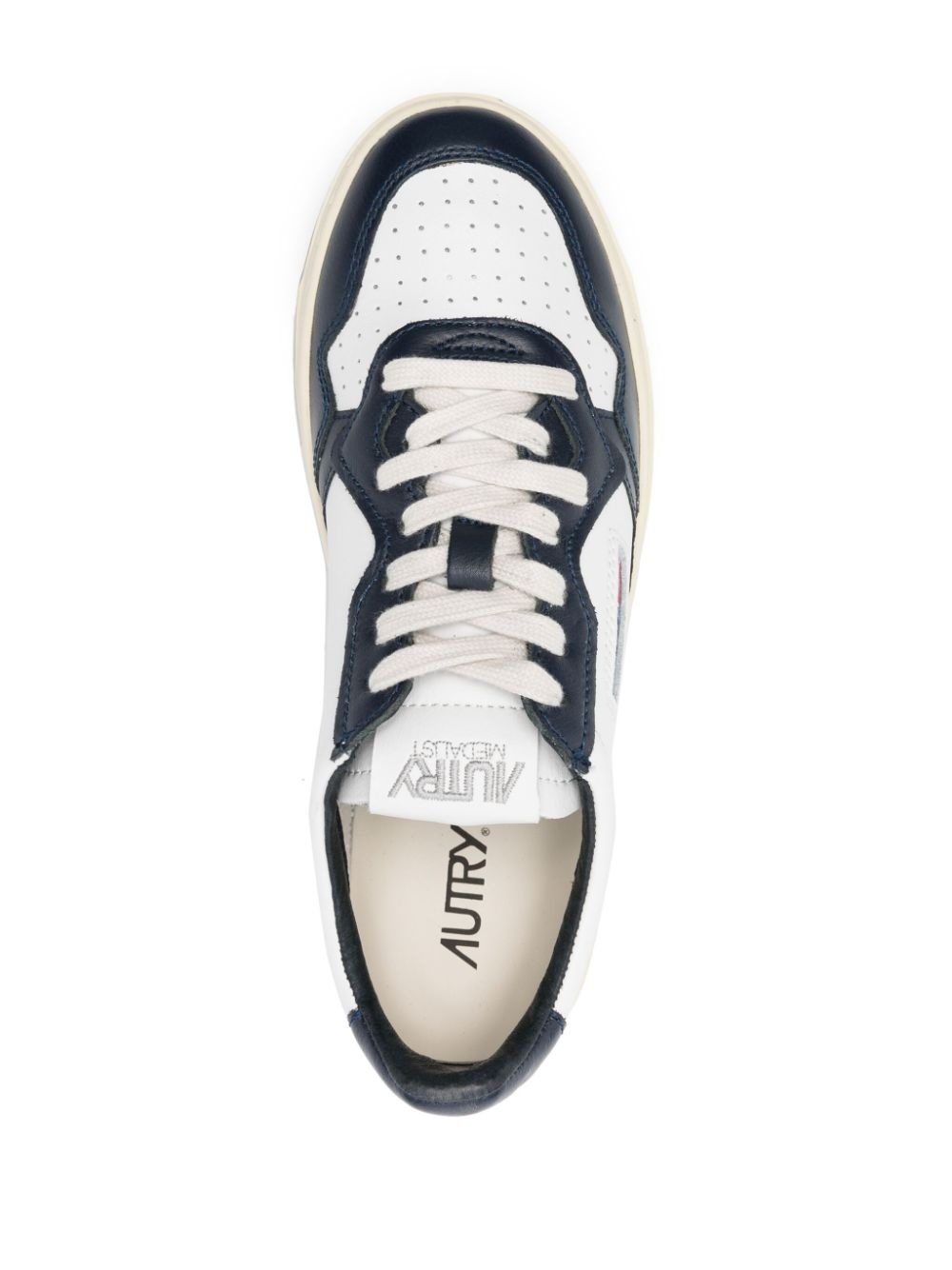Medalist panelled leather sneakers - 4