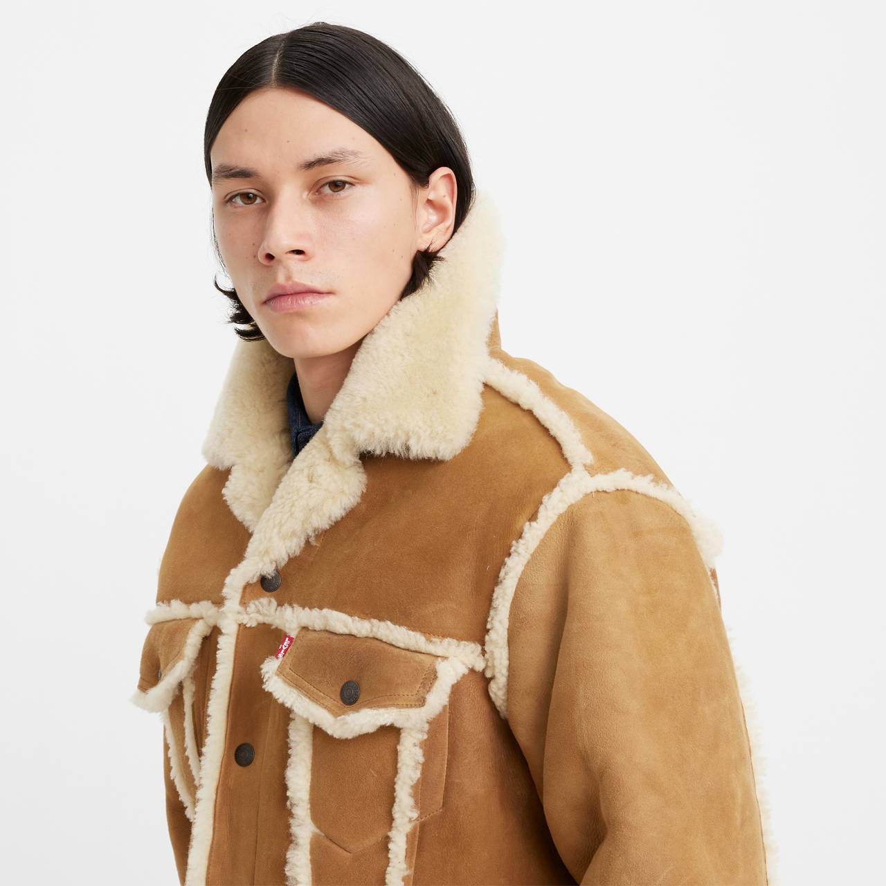 SHEARLING TRUCKER JACKET - 4