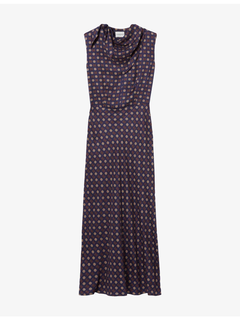 Abstract-Print Sleeveless Woven Maxi Dress - 1