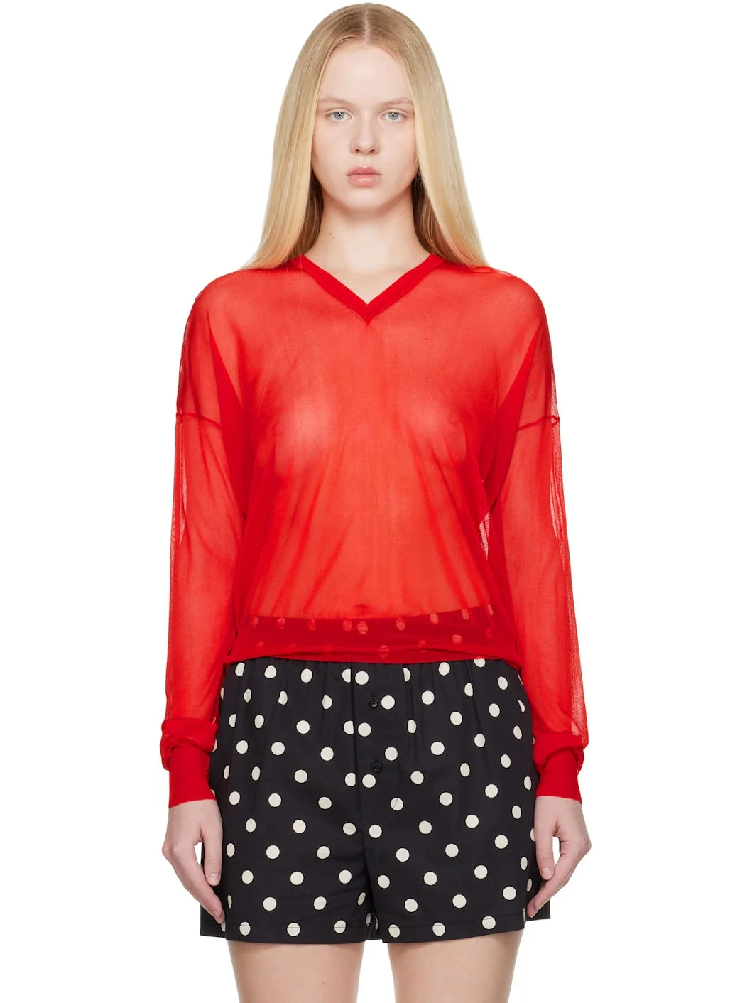 Red Mary Sweater - 1