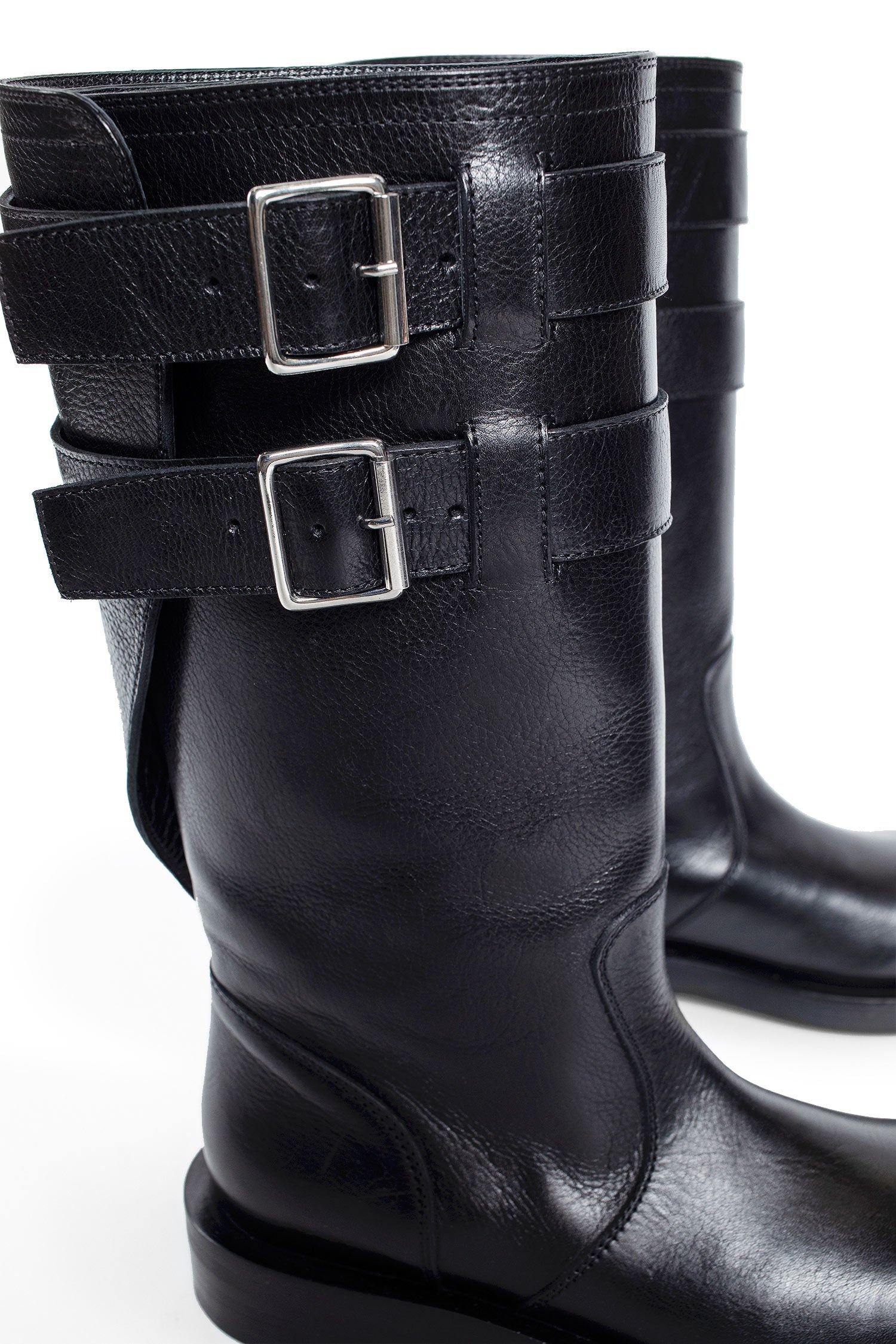 Milan-Soft-Biker-Boots-In-Grained-Shiny-Calfskin - 6