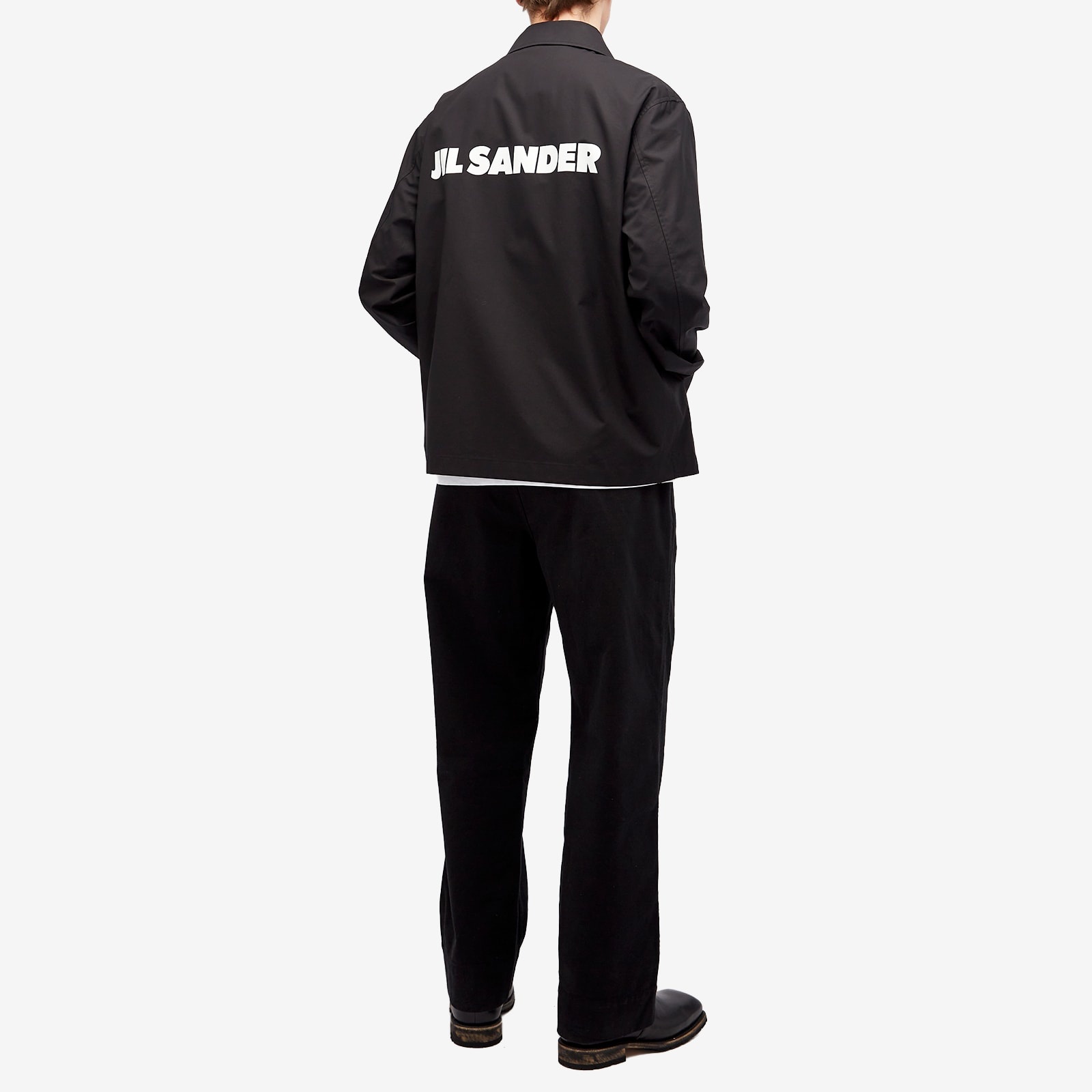Jil Sander Logo Cotton Coach Jacket - 4