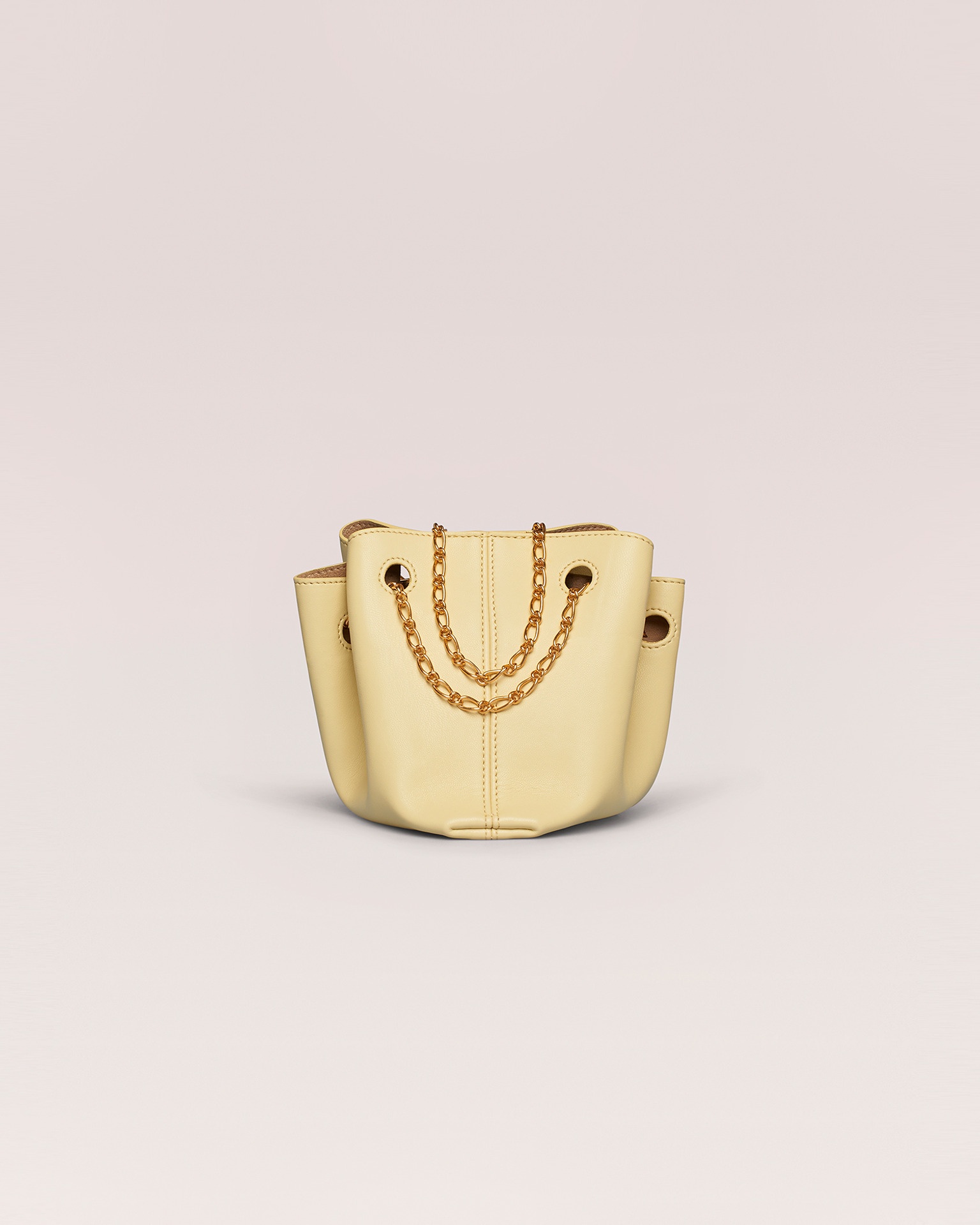 THE GATHER BUCKET MICRO - Evening clutch micro - Vanilla - 1
