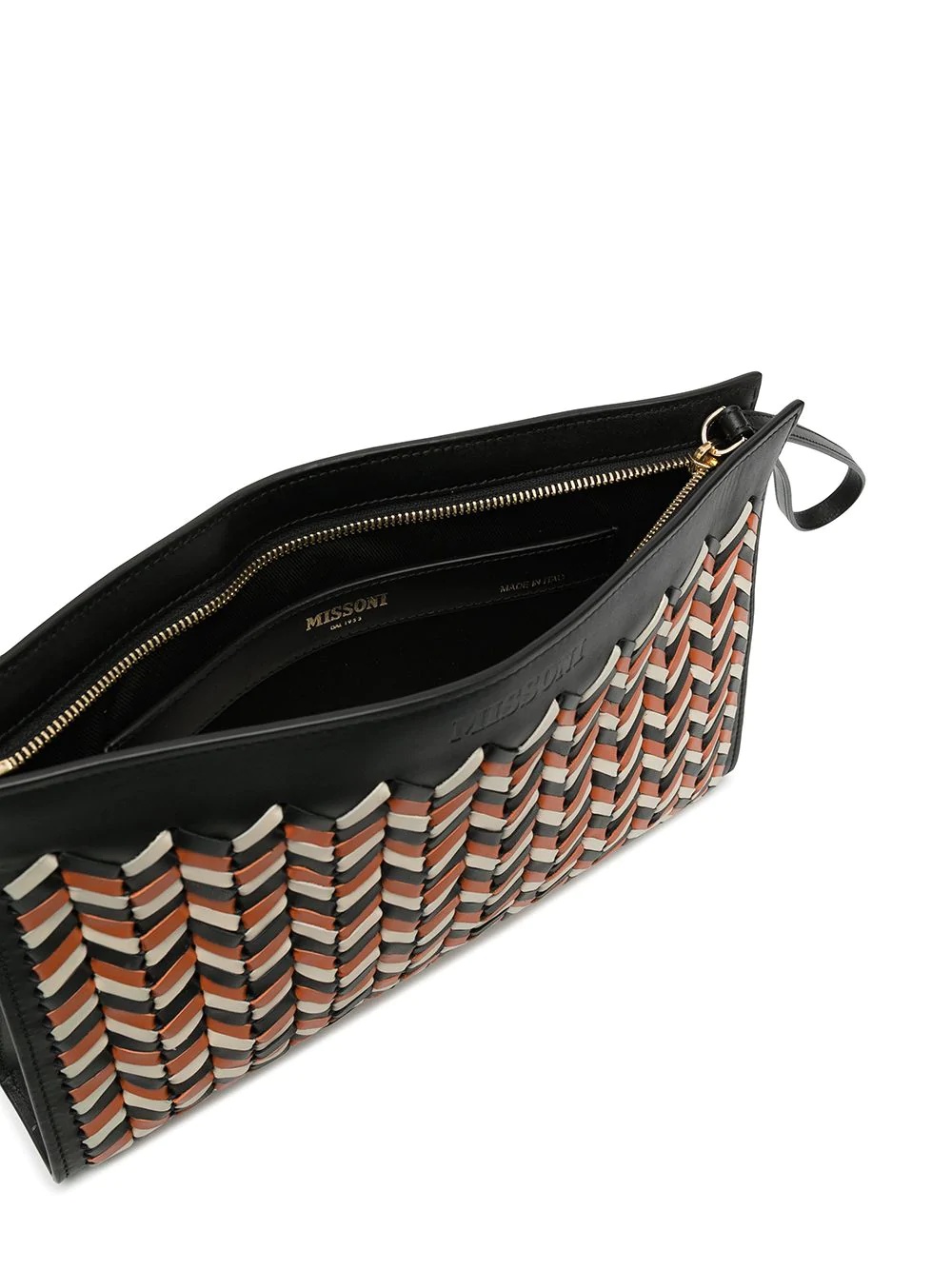 chevron-weave clutch - 5