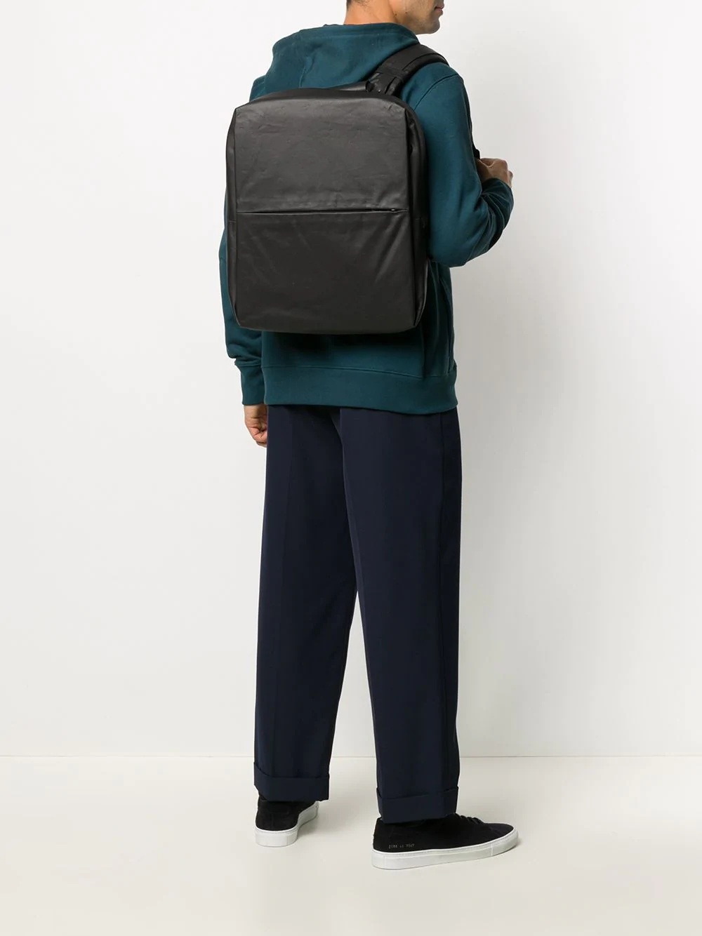 fabric flat backpack - 2