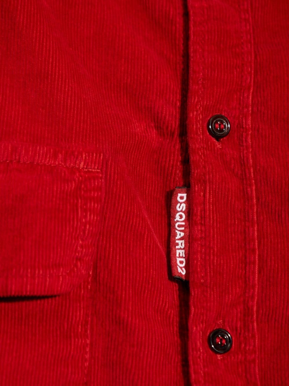 corduroy button-up shirt - 5