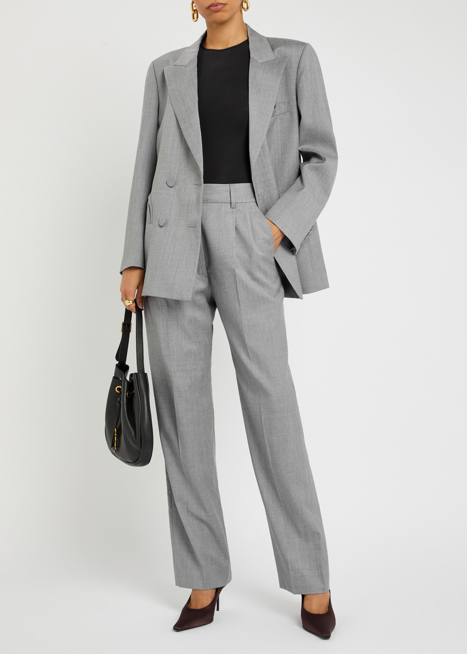 Blaze Milano Fox Pleated Wool Trousers - 4