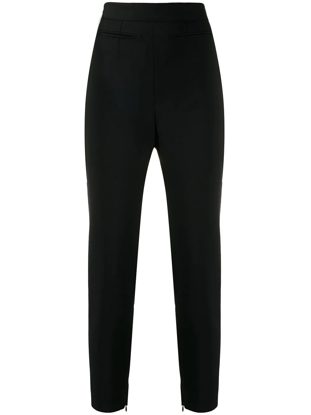 high-rise slim-fit trousers - 1