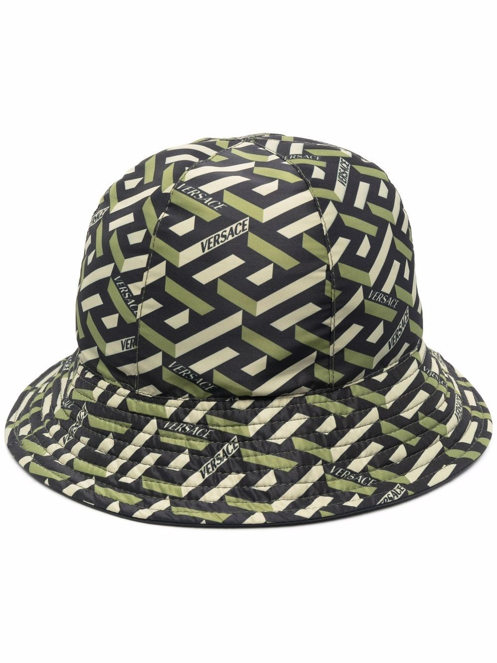 logo geometric bucket hat - 1