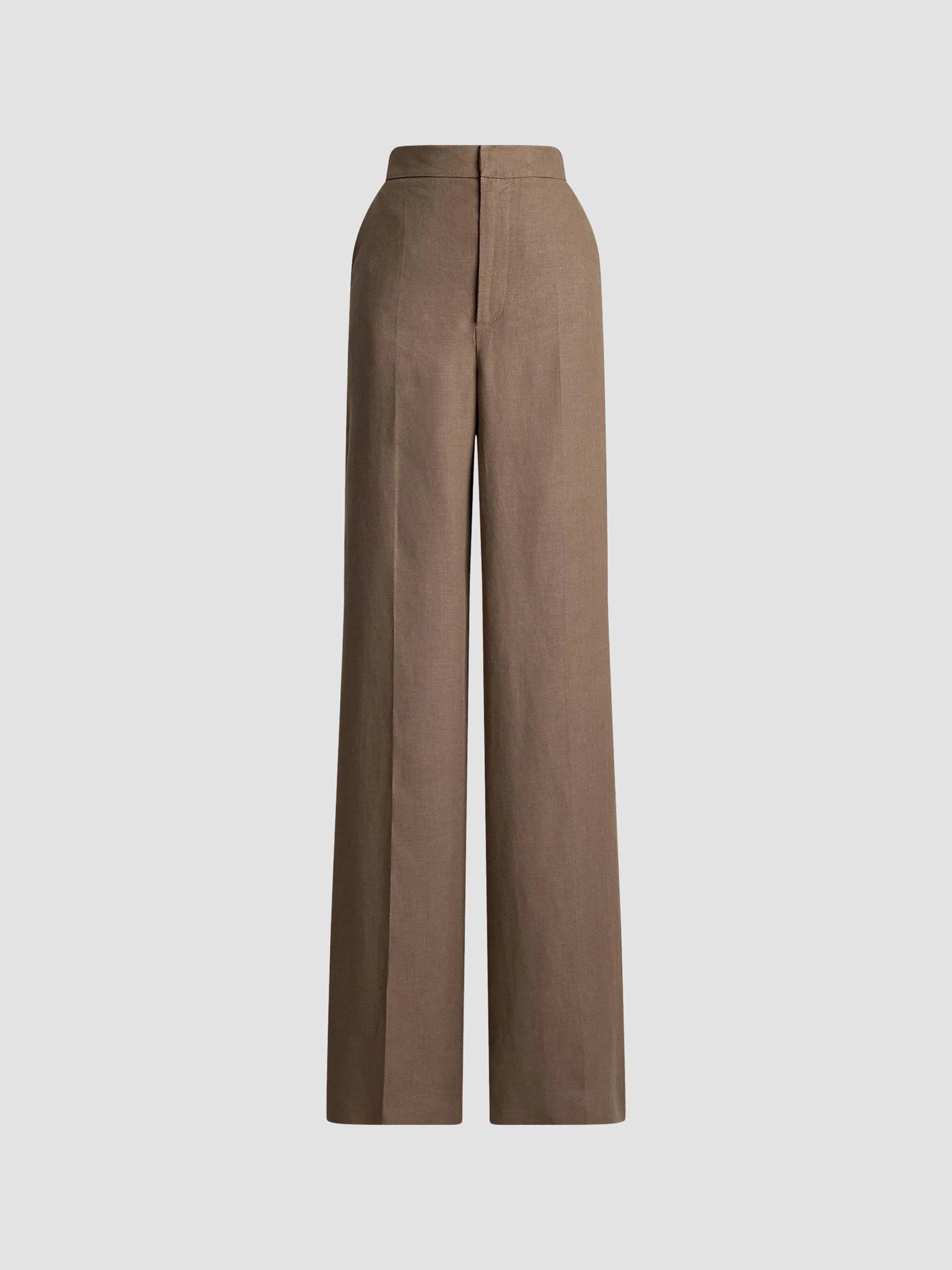 Women's Wide-Leg Linen Pants - Portobello - 1