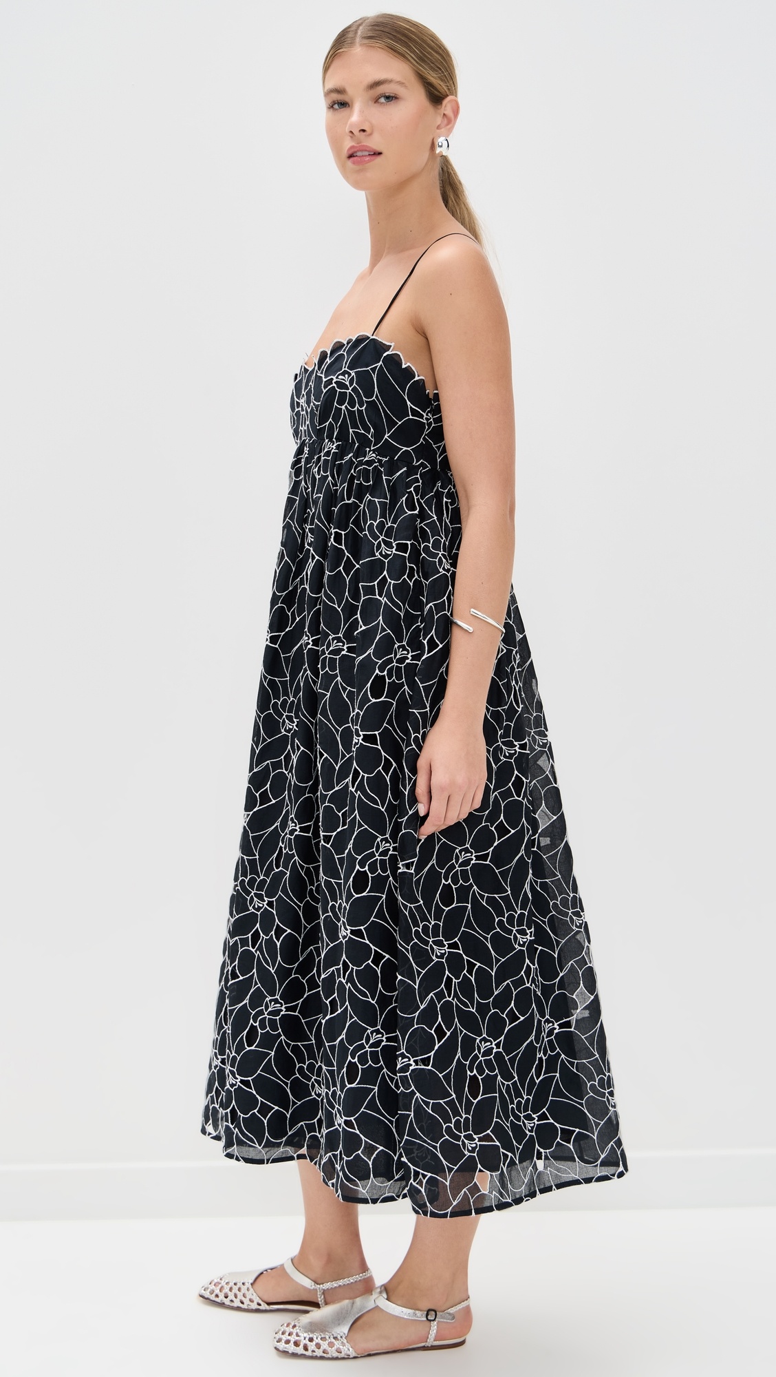 Marina Empire Cami Midi Dress - 3
