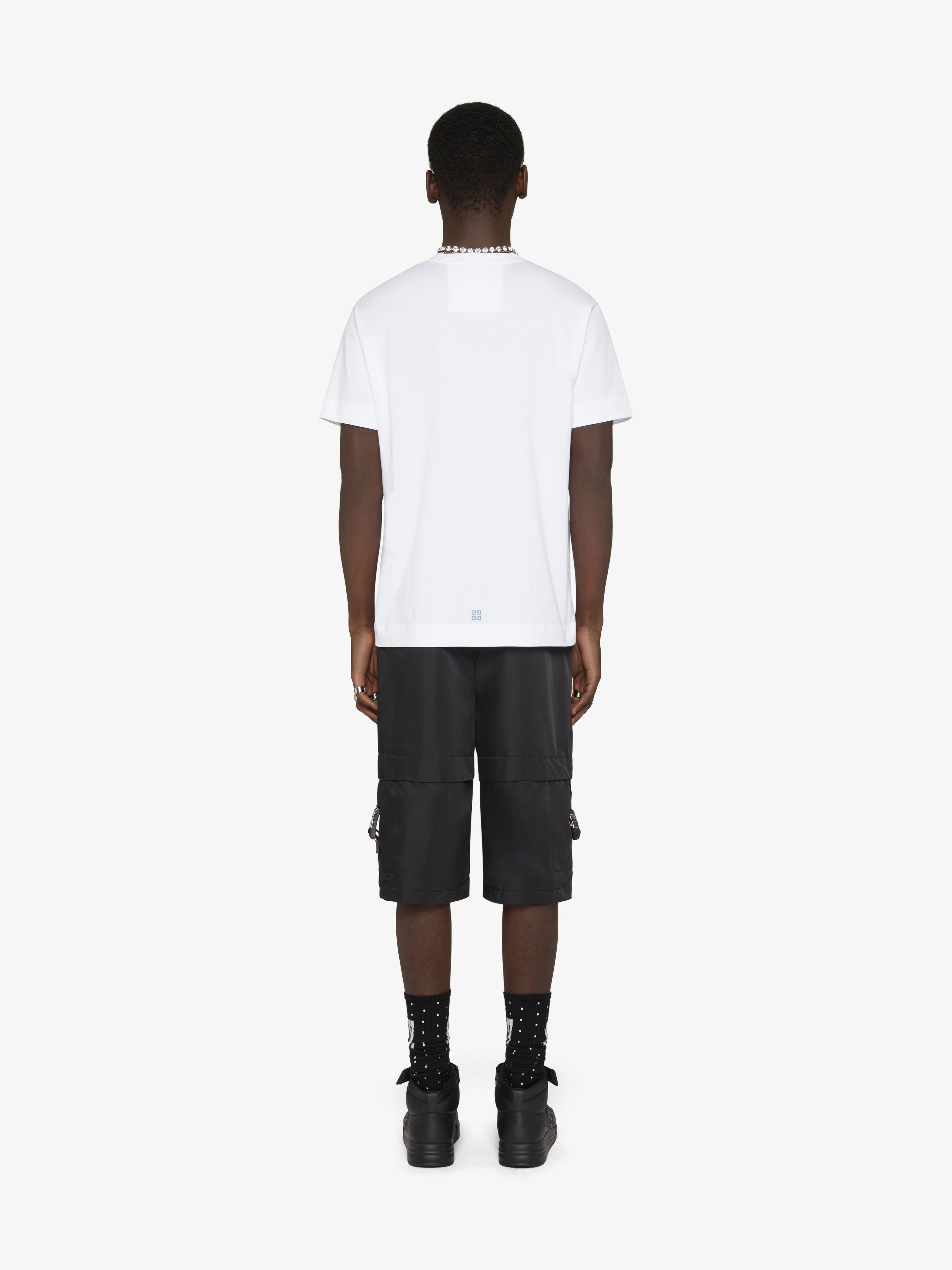 4G STARS SLIM FIT T-SHIRT IN COTTON - 4