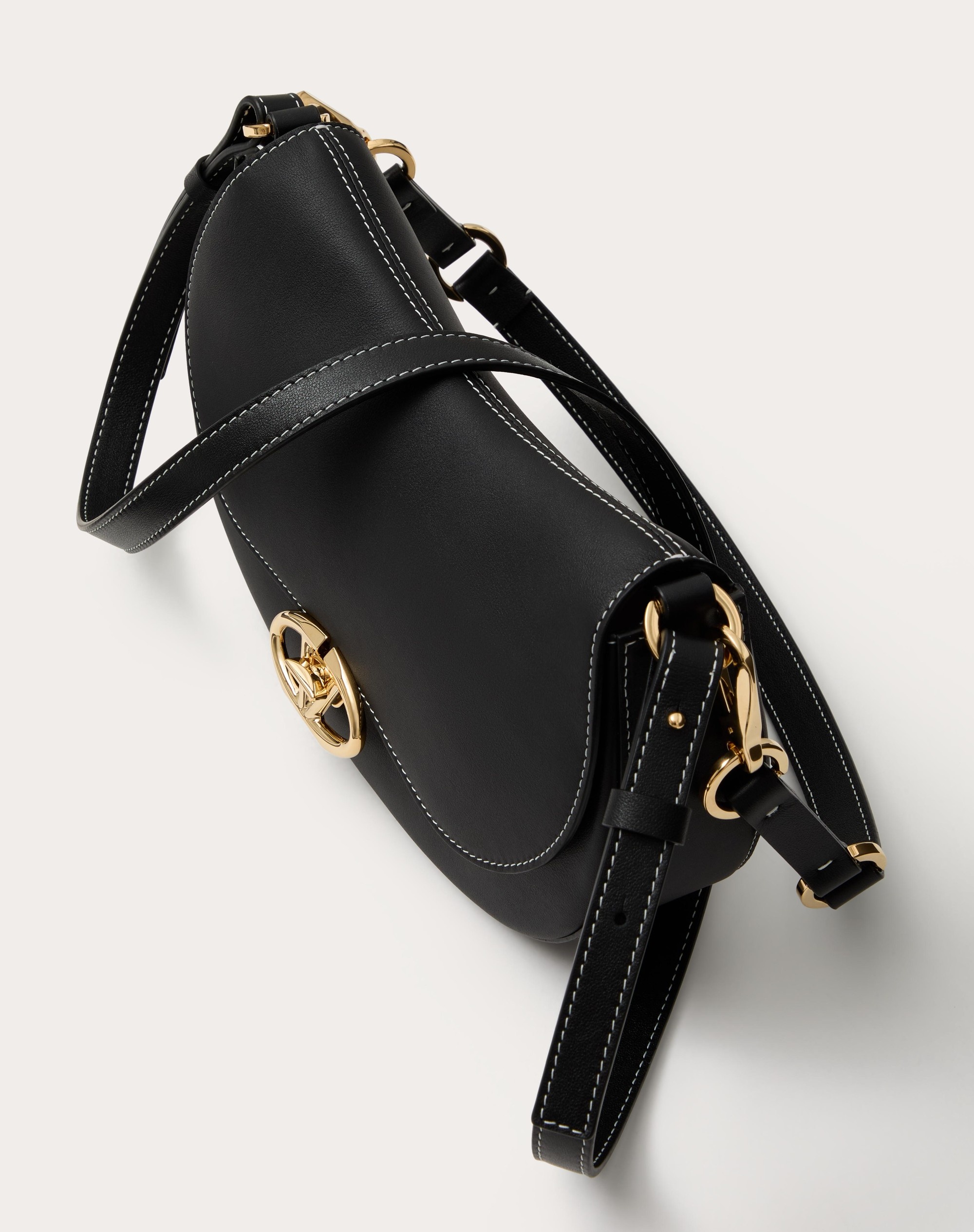 SMALL VALENTINO GARAVANI OHVAL SHOULDER BAG IN NAPPA CALFSKIN - 5