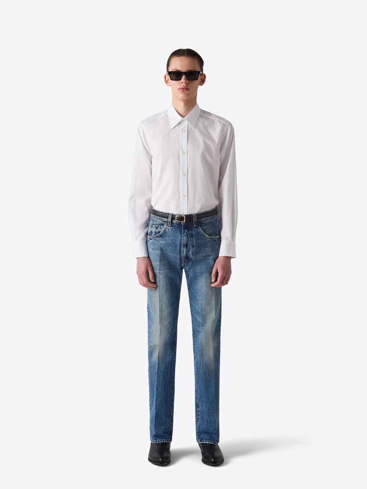 SHIRT 01  WHITE POPLIN - 1