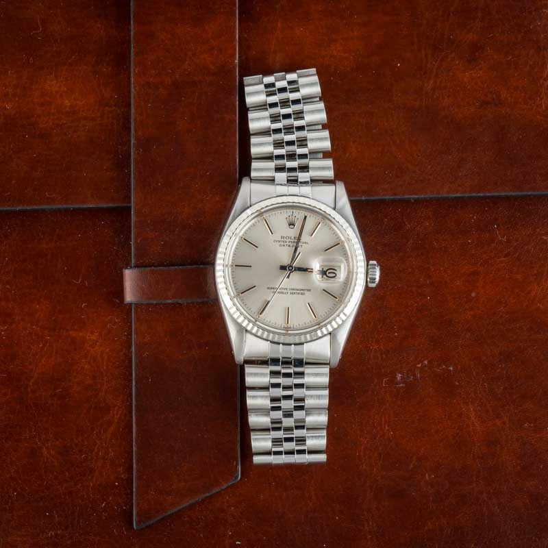 Used Rolex Datejust 16014 Silver Dial - 6